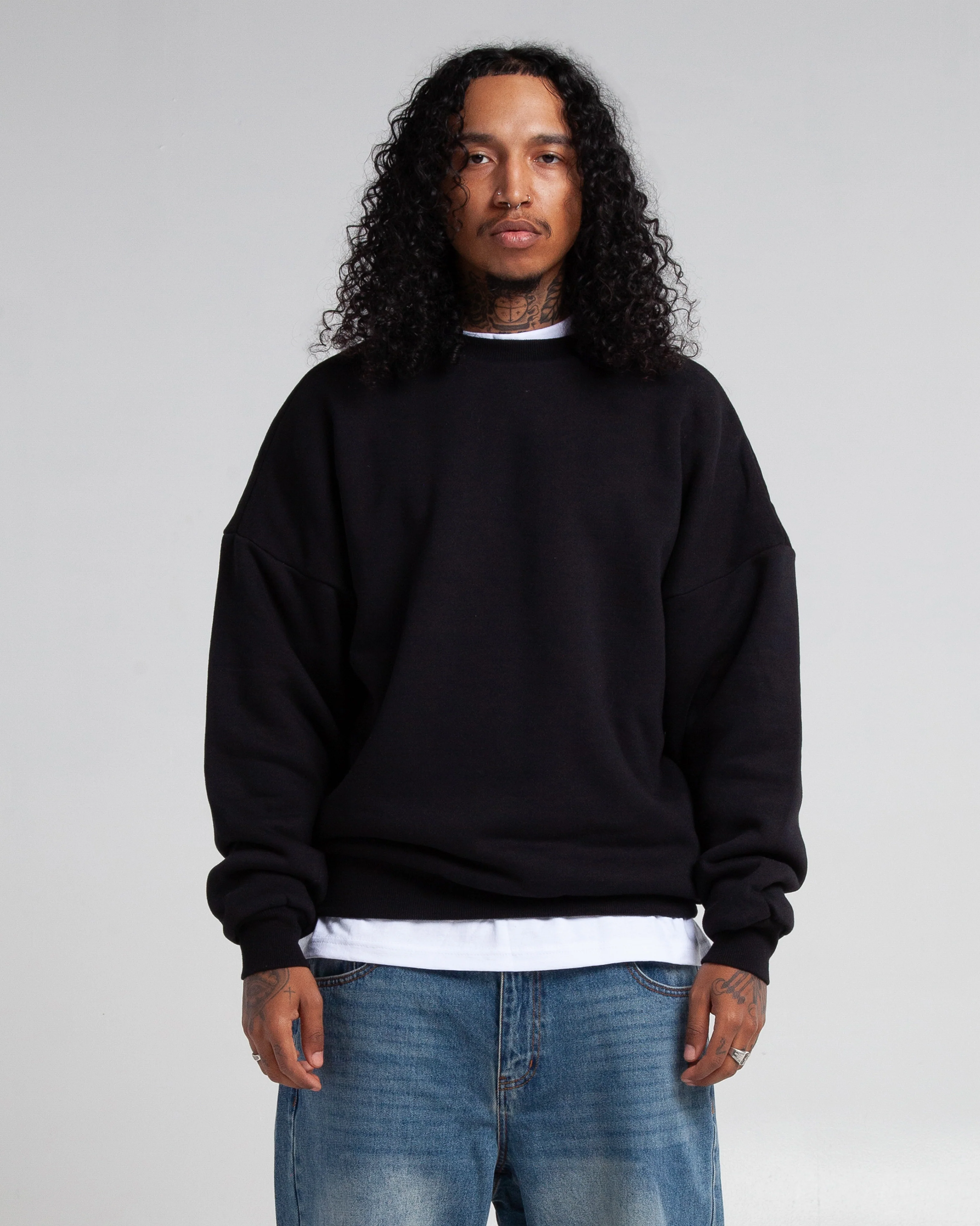 Garment Dye Double Layer Reversible Crewneck - Image 10